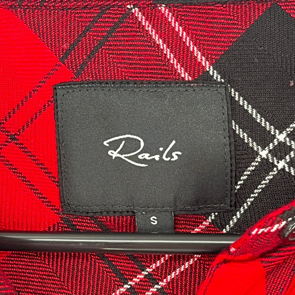 Rails Hunter Plaid Shirt SM Red Black Holiday Cozy Y2K Soft Flannel Button Down‎ - Picture 8 of 12